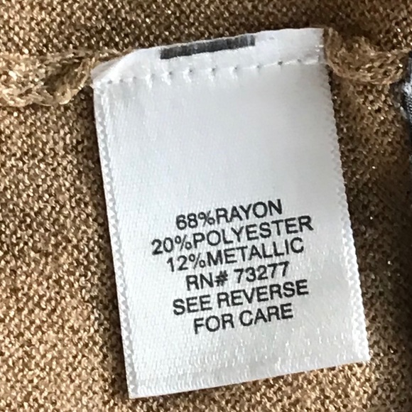 Dana Buchman metallic gold sweater - Picture 5 of 7